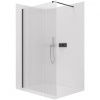 CERANO - Sprchová zástena Walk-in Onyx Cube Ľ/P - 8 mm - hranatá vzpera - čierna matná, ryhované sklo - 70x200 cm CERANO - Sprchová zástena Walk-in Onyx Cube Ľ/P - 8 mm - hranatá vzpera - čierna matná, ryhované sklo - 70x200 cm