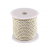 Šňůra kroucená Ø5 mm Varianta: 10 krémová nejsvět., Balení: 20 m Šňůra kroucená Ø5 mm Varianta: 10 krémová nejsvět., Balení: 20 m