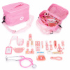EcoToys Drevená sada pre malú doktorku 24 kusov - ružová EcoToys Drevená sada pre malú doktorku 24 kusov - ružová
