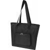 Skladacia nákupná taška EcoFold z RPET , brick Farba: Black Skladacia nákupná taška EcoFold z RPET , brick Farba: Black