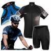 Cyklistický komplet Ercole 4XL čierny Cyklistický komplet Ercole 4XL čierny