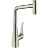 HANSGROHE Metris Select M71 páková drezová batéria s vyťažiteľným výtokom, 1jet, výška výtoku 333 mm, vzhľad nerezovej ocele, 14884800 HANSGROHE Metris Select M71 páková drezová batéria s vyťažiteľným výtokom, 1jet, výška výtoku 333 mm, vzhľad nerezovej ocele, 14884800