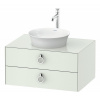 DURAVIT White Tulip závesná skrinka pod umývadlo na dosku, 2 zásuvky, 800 x 550 x 408 mm, biela matná, WT499003636 DURAVIT White Tulip závesná skrinka pod umývadlo na dosku, 2 zásuvky, 800 x 550 x 408 mm, biela matná, WT499003636