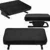 Kancelárska opierka nôh pod stôl s mäkkým vankúšom, čierna, nosnosť do 20 kg, nastaviteľná Kancelárska opierka nôh pod stôl s mäkkým vankúšom, čierna, nosnosť do 20 kg, nastaviteľná