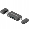Čítačka pamäťových kariet JJC USB / USB-C SD, NM a microSD (SDXC, SDHC) Čítačka pamäťových kariet JJC USB / USB-C SD, NM a microSD (SDXC, SDHC)