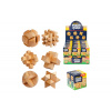 Teddies Hlavolam 3D puzzle dřevo mix druhů v krabičce 5x5cm Teddies Hlavolam 3D puzzle dřevo mix druhů v krabičce 5x5cm