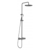 Kludi Logo - Sprchový set s termostatom, priemer 25 cm, 3 prúdy, brúsený Gunmetal 68082N2-00 Kludi Logo - Sprchový set s termostatom, priemer 25 cm, 3 prúdy, brúsený Gunmetal 68082N2-00