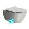GSI - PURA závesná WC misa, Swirlflush, 36x55cm, Cenere dual-mat 881517 GSI - PURA závesná WC misa, Swirlflush, 36x55cm, Cenere dual-mat 881517