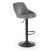 Halmar Barová stolička Archer, sivá / čierna Halmar Barová stolička Archer, sivá / čierna