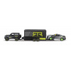 Maisto - Design Team Haulers, 2021 Ford Bronco, Car Trailer, 2015 Ford Mustang GT, 1:64 Maisto - Design Team Haulers, 2021 Ford Bronco, Car Trailer, 2015 Ford Mustang GT, 1:64