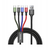 Dátový kábel Baseus (CA1T4-B01) 1,2 m 4v1 farebný Dátový kábel Baseus (CA1T4-B01) 1,2 m 4v1 farebný
