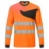 PORTWEST HI-VIS PW221 / Reflexné tričko s dlhým rukávom PW2 - HV oranžová/čierna M PORTWEST HI-VIS PW221 / Reflexné tričko s dlhým rukávom PW2 - HV oranžová/čierna M