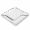 Detská froté osuška s kapuckou New Baby BASIC 80x80 bielo-sivá Detská froté osuška s kapuckou New Baby BASIC 80x80 bielo-sivá