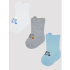 NOVITI SB019-B-01 Bavlnené ponožky so smajlíkmi chlapec 12-18m NOVITI SB019-B-01 Bavlnené ponožky so smajlíkmi chlapec 12-18m