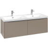VILLEROY & BOCH Subway 3.0 závesná skrinka pod dvojumývadlo, 2 zásuvky, s LED osvetlením, 1272 x 478 x 429 mm, Taupe, C567L0VM VILLEROY & BOCH Subway 3.0 závesná skrinka pod dvojumývadlo, 2 zásuvky, s LED osvetlením, 1272 x 478 x 429 mm, Taupe, C567L0VM