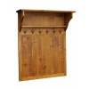 Rustikálna vešiaková stena MEXICANA GAR3 panel s vešiakmi Barevné provedení: vosk - dub tmavý Rustikálna vešiaková stena MEXICANA GAR3 panel s vešiakmi Barevné provedení: vosk - dub tmavý