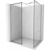 Mexen Kioto sprchová stena Walk-in 110 x 80 cm, čierny rám, chróm - 800-110-202-01-70-080 Mexen Kioto sprchová stena Walk-in 110 x 80 cm, čierny rám, chróm - 800-110-202-01-70-080