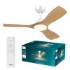 Stropný ventilátor 30W 106cm LED stropná plafónová lampa 24W 2650lm 3000-6500K CCT White Wood + diaľkové ovládanie Olas Philips Stropný ventilátor 30W 106cm LED stropná plafónová lampa 24W 2650lm 3000-6500K CCT White Wood + diaľkové ovládanie Olas Philips