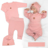 Rastúca 3dielna sada pre bábätko Nature - koralová, veľ. 56/62 Baby Nellys Rastúca 3dielna sada pre bábätko Nature - koralová, veľ. 56/62 Baby Nellys