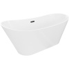 Mexen Dora, voľne stojaca vaňa 150 x 75 cm, biela, čierny prepad, 52071507500-70 Mexen Dora, voľne stojaca vaňa 150 x 75 cm, biela, čierny prepad, 52071507500-70