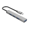 Orico Hub USB-C 4 porty, USB-A 3.1 Gen1 5 Gbps hliníkový, OTG (AH-13-GY) Orico Hub USB-C 4 porty, USB-A 3.1 Gen1 5 Gbps hliníkový, OTG (AH-13-GY)