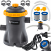 FILTRAČNÉ ČERPADLO DO BAZÉNA 1250 L/H 16W IPX8 32MM SADA FILTRE HADICE FILTRAČNÉ ČERPADLO DO BAZÉNA 1250 L/H 16W IPX8 32MM SADA FILTRE HADICE
