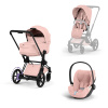 Cybex Platinum CYBEX ePriam 5.0 Travel Set + Cloud T Plus - Style Collection peach pink 2026 matt black Cybex Platinum CYBEX ePriam 5.0 Travel Set + Cloud T Plus - Style Collection peach pink 2026 matt black