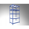 Kovový regál policový Biedrax 35 x 90 x 210 cm, modrý - 5 políc biele lamino 12mm, 300 kg Kovový regál policový Biedrax 35 x 90 x 210 cm, modrý - 5 políc biele lamino 12mm, 300 kg