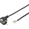 PremiumCord Flexo kabel síťový třížilový 230V s úhlovou vidlicí 2m černá kpsft2b PremiumCord Flexo kabel síťový třížilový 230V s úhlovou vidlicí 2m černá kpsft2b