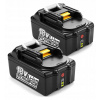 2ks Batéria pre Makita 18V 5Ah BL1860B BL1850B BL1830 BL1840 BL1815 LXT 2ks Batéria pre Makita 18V 5Ah BL1860B BL1850B BL1830 BL1840 BL1815 LXT