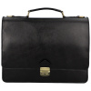 Pánska kožená aktovka čierna - Delami Vera Pelle Stefo čierna Pánska kožená aktovka čierna - Delami Vera Pelle Stefo čierna
