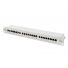 Digitus Patch Panel, CAT5E, stíněný, 24x 8P8C LSA, 1U, šedý DN-91524S Digitus Patch Panel, CAT5E, stíněný, 24x 8P8C LSA, 1U, šedý DN-91524S