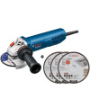 BOSCH BOSCH GWS 15-125 CIEP SKU 0 601 796 202 - Uhlová brúska + 3x Rovný rezací kotúč Standard for Inox BOSCH BOSCH GWS 15-125 CIEP SKU 0 601 796 202 - Uhlová brúska + 3x Rovný rezací kotúč Standard for Inox