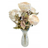 Peónia & Hortenzia kytica 50cm umelá krémová Peónia & Hortenzia kytica 50cm umelá krémová