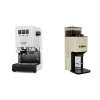 Gaggia Classic E24 BC, white + Lelit Steve PM20, gold Gaggia Classic E24 BC, white + Lelit Steve PM20, gold