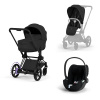 Cybex Platinum CYBEX ePriam 5.0 Travel Set + Cloud T Plus - Style Collection sepia black 2026 matt black Cybex Platinum CYBEX ePriam 5.0 Travel Set + Cloud T Plus - Style Collection sepia black 2026 matt black