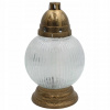 Sklenená sviečka z mrazeného skla, GUĽA, elegantná (Sviečková guľa Frozen Glass Gold LB11) Sklenená sviečka z mrazeného skla, GUĽA, elegantná (Sviečková guľa Frozen Glass Gold LB11)
