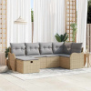 zahrada-XL Súprava záhradných pohoviek 6 pcs béžová a svetlosivá 3358979 zahrada-XL Súprava záhradných pohoviek 6 pcs béžová a svetlosivá 3358979
