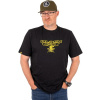 Black Cat Distressed Logo Black Tee M Black Cat Distressed Logo Black Tee M