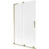 Mexen Velar L, 2-krídlová posuvná vaňová zástena 110 x 150 cm, 8mm sklo námraza, zlatá lesklá, 896-110-003-31-50 Mexen Velar L, 2-krídlová posuvná vaňová zástena 110 x 150 cm, 8mm sklo námraza, zlatá lesklá, 896-110-003-31-50