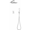 Omnires Sys sprchová súprava podomietková s termostatom s dažďovou sprchou chrómová-biela SYSPM17ACRB Omnires Sys sprchová súprava podomietková s termostatom s dažďovou sprchou chrómová-biela SYSPM17ACRB