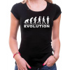 Fajntričko Tričko - Evolúcia Doktor, Farba čierna, Strih/ Variant Dámsky Fajntričko Tričko - Evolúcia Doktor, Farba čierna, Strih/ Variant Dámsky