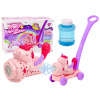 LEAN TOYS Bublinový stroj na jazdiaci stroj Jednorožec so svetlami a zvukmi Ružový LEAN TOYS Bublinový stroj na jazdiaci stroj Jednorožec so svetlami a zvukmi Ružový