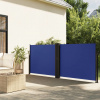 zahrada-XL Zaťahovacia bočná markíza modrá 140x1200 cm 4004806 zahrada-XL Zaťahovacia bočná markíza modrá 140x1200 cm 4004806