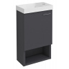 Sapho LATUS XI umývadlová skrinka 30x53x16,5cm, antracitový mat, LT711-3434 Sapho LATUS XI umývadlová skrinka 30x53x16,5cm, antracitový mat, LT711-3434
