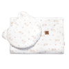 Mušelínová sada GOOSE Teddy 30x35cm, 70x100cm, 2D, Baby Nellys, biela Mušelínová sada GOOSE Teddy 30x35cm, 70x100cm, 2D, Baby Nellys, biela