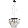 Zuma Line Tifanny závesné svietidlo 4x40 W čierna-krištáľová P17127-4 Zuma Line Tifanny závesné svietidlo 4x40 W čierna-krištáľová P17127-4