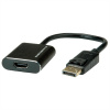 Adaptér DisplayPort/HDMI M/F, 4K@60Hz (DP 1.2a, HDMI 2.0), aktívny, 15cm, čierny Adaptér DisplayPort/HDMI M/F, 4K@60Hz (DP 1.2a, HDMI 2.0), aktívny, 15cm, čierny