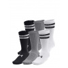 Ponožky Under Armour Essential Crew 6-pack - white/white/black Ponožky Under Armour Essential Crew 6-pack - white/white/black