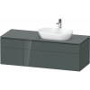 DURAVIT L-Cube závesná skrinka pod umývadlo na dosku (umývadlo vpravo), 4 zásuvky, 1420 x 550 x 482 mm, Dolomiti šedá vysoký lesk, LC4875038380000 DURAVIT L-Cube závesná skrinka pod umývadlo na dosku (umývadlo vpravo), 4 zásuvky, 1420 x 550 x 482 mm, Dolomiti šedá vysoký lesk, LC4875038380000